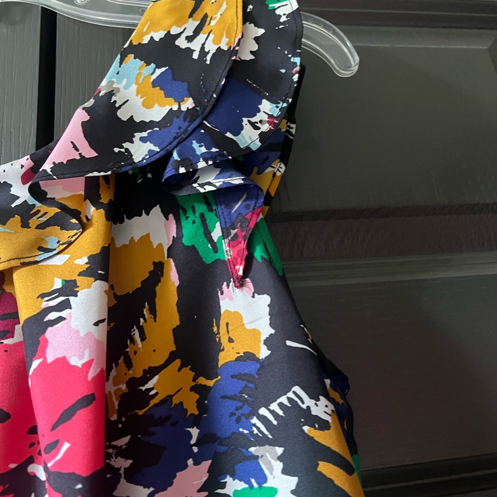 J. Crew Multicolor Abstract Top - Picture 3 of 8